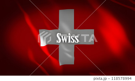 スイスの国旗に国名 118578994