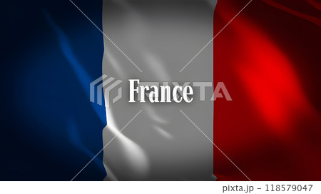 フランスの国旗に国名 フランスの国旗に国名 118579047