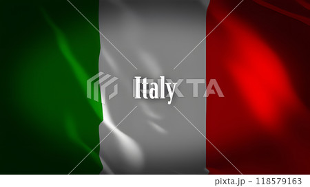 イタリアの国旗に国名 118579163