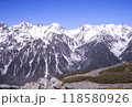 蝶が岳山頂からの槍・穂高 118580926