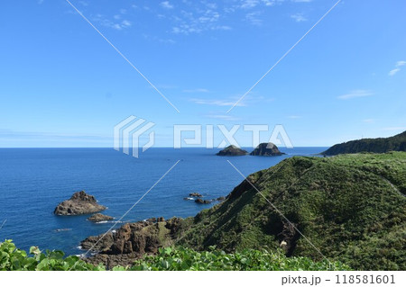 佐渡島　大野亀より二ッ亀 118581601