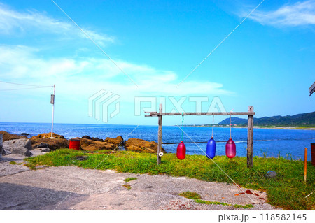 川下港　川下漁港　釣り　漁船 118582145