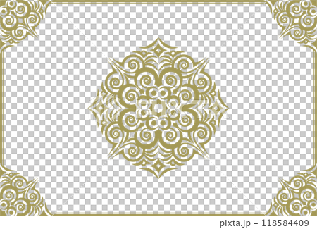 Classic, elegant and gorgeous decorative frame, blue and gold Classic, elegant and gorgeous decorative frame, blue and gold 118584409