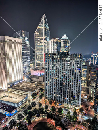 charlotte north carolina uptown city skyline citiscape 118584631