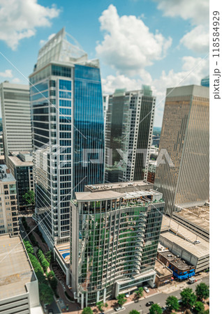 charlotte north carolina uptown city skyline citiscape 118584929