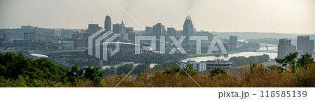 morning view of cinsinnati ohio downtown skyline morning view of cinsinnati ohio downtown skyline 118585139