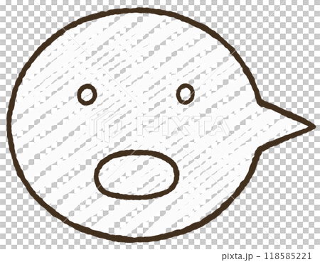 Simple speech bubble icon 118585221