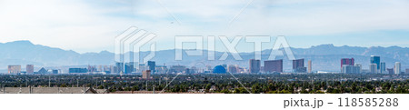 city of las vegas nevada skyline from distance 118585288