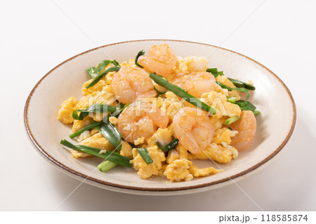 海老のニラ玉炒め 海老のニラ玉炒め 118585874