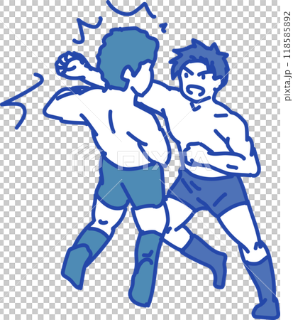 プロレス_ラリアット 118585892