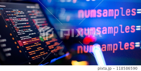 Project managers work new idea. Mobile app developer. Innovative startup project. Project managers work new idea. Mobile app developer. Innovative startup project. 118586590