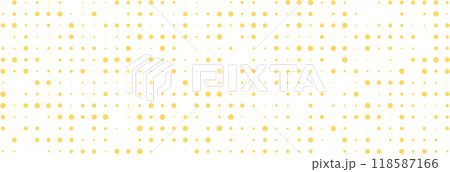 イラスト素材：ランダムなドットの背景　ベクター 　オレンジ　黄色　yellow dot vector 118587166