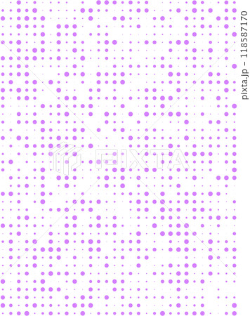 イラスト素材：ランダムなドットの背景　ベクター 　紫　purple dot vector 118587170