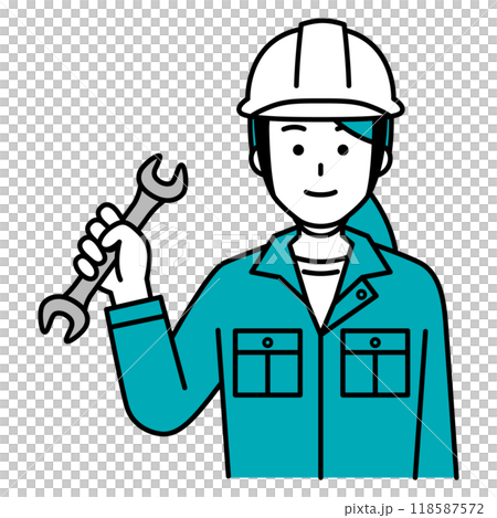 有扳手的女工 118587572