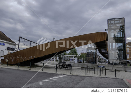 Belgium, Brussels, Berchem Sainte Agathe Station. 118587651