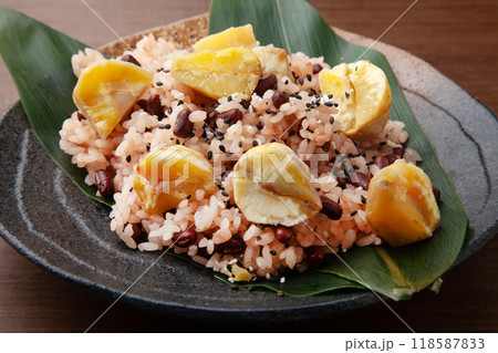 栗と小豆のご飯 栗と小豆のご飯 118587833