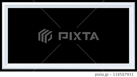 3D素材_木製の額縁_四角 3D素材_木製の額縁_四角 118587931