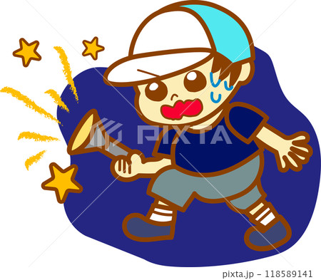 懐中電灯を持つ男の子 懐中電灯を持つ男の子 118589141