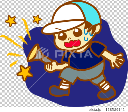 懐中電灯を持つ男の子 懐中電灯を持つ男の子 118589141