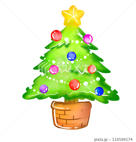 かわいいクリスマスツリー 118589174