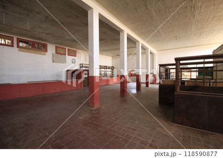Santa Laura Humberstone saltpetre processing plant, Iquique, Chile Santa Laura Humberstone saltpetre processing plant, Iquique, Chile 118590877