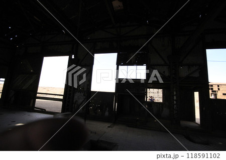 Santa Laura Humberstone saltpetre processing plant, Iquique, Chile 118591102