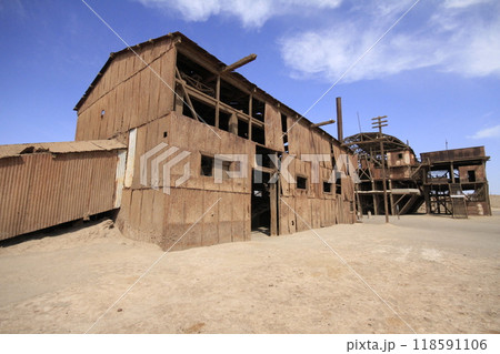 Santa Laura Humberstone saltpetre processing plant, Iquique, Chile Santa Laura Humberstone saltpetre processing plant, Iquique, Chile 118591106