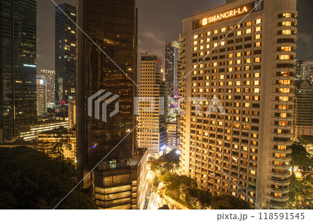 City of Kuala Lumpur at night. cityscape concept 118591545