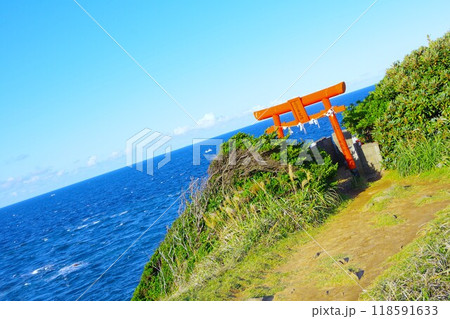 壱岐島の左京鼻の風景 壱岐島の左京鼻の風景 118591633
