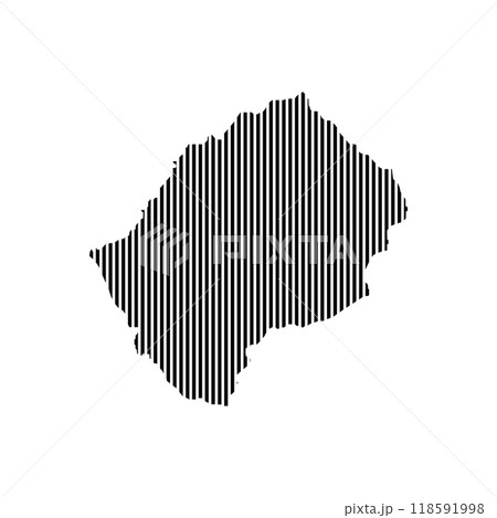 Lesotho Country Map Icon Lesotho Country Map Icon 118591998