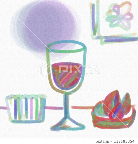 カラフルな飲み物のイラスト 118593354
