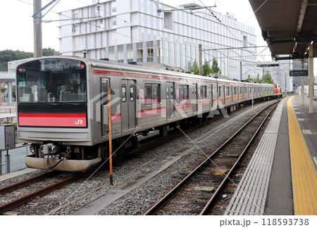 仙石線の205系電車　仙石線　石巻駅　宮城県 118593738
