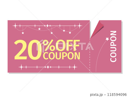 デザインされた20%OFFクーポン デザインされた20%OFFクーポン 118594096