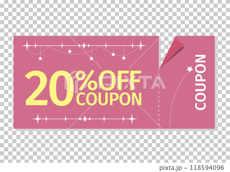 デザインされた20%OFFクーポン デザインされた20%OFFクーポン 118594096