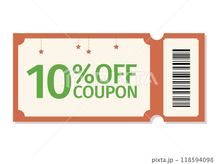 デザインされた10%OFFクーポン 118594098