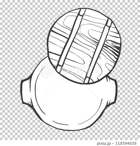 壽喜燒火鍋手繪筆畫風格插畫 118594838