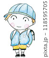おしゃれな小学生の男の子 118595705