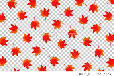 紅色的秋天樹葉圖案 118595775
