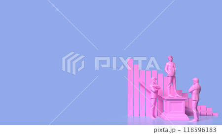 The man on podium for reader or vote concept 3d rendering. 118596183
