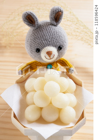 動物のあみぐるみ お月見 動物のあみぐるみ お月見 118596424