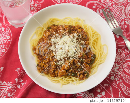 スパゲティミートソース 118597194