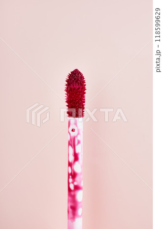 Tint lip gloss brush close-up, vertical format Tint lip gloss brush close-up, vertical format 118599629