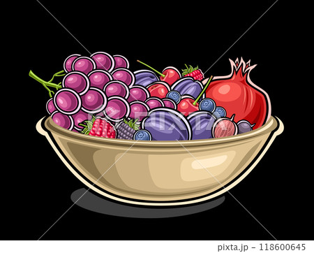 Vector Berry Dish 118600645