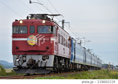 津軽線を走るED7912寝台急行はまなす 津軽線を走るED7912寝台急行はまなす 118602119