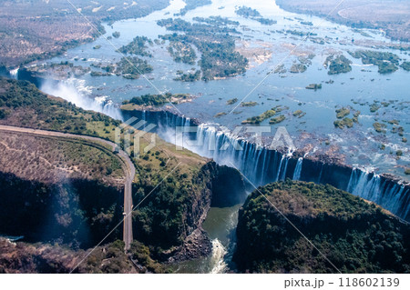 Aerial View of Victoria Falls 118602139