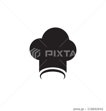 Chef hat icon logo design template isolated Chef hat icon logo design template isolated 118602642