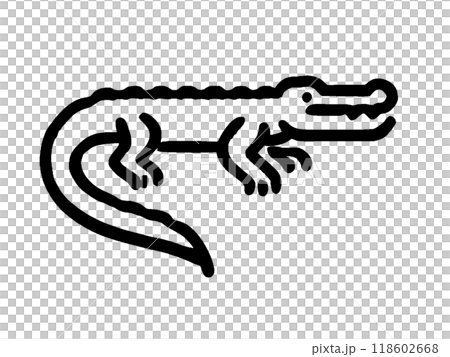 ワニのイラスト 118602668