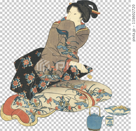 Ukiyo-e illustration 118602720