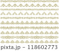 クラシックでエレガントでゴージャスな飾り枠セット　フレームラインセット　青金 118602773