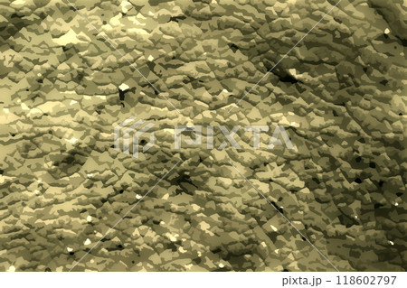 モスグリーン(カーキ)色の象皮風岩肌迷彩テクスチャーイラストレーション モスグリーン(カーキ)色の象皮風岩肌迷彩テクスチャーイラストレーション 118602797